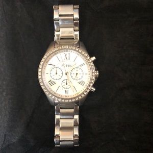 Silver Stainless Steel Fossil Watch